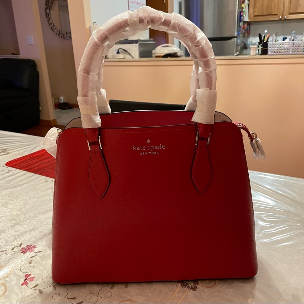 Kate Spade Red Darcy Large Satchel NEW